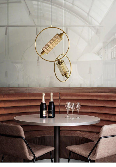 Chiswick Hoop Minimalist Brass Fitting Pendant Light - DWHOME