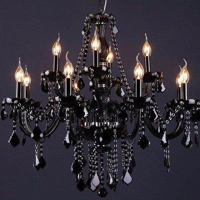 Chloe Black Crystal Chandelier-DWHOME