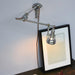 Chrome Mill House Long Arm Industrial Wall Light-DWHOME