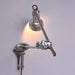 Chrome Mill House Long Arm Industrial Wall Light-DWHOME