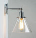 Chrome Wall Light With Glass Cone Shade - DWHOME