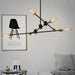 Circa Black Industrial Pendant Light With Brass Fitting - DWHOME