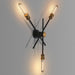 Circa Black Industrial Wall Light With Brass Fitting - DWHOME