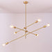 Circa Brass Line burst Mid Century Pendant Light - DWHOME