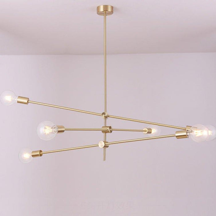 Circa Brass Line burst Mid Century Pendant Light - DWHOME