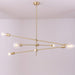 Circa Brass Line burst Mid Century Pendant Light - DWHOME