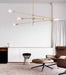 Circa Brass Line burst Mid Century Pendant Light - DWHOME