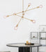 Circa Brass Line burst Mid Century Pendant Light - DWHOME