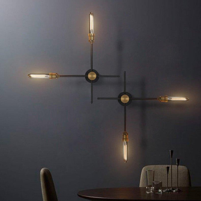 Circa Duo Industrial Wall Light With Brass Fitting - 2 heads - DWHOME