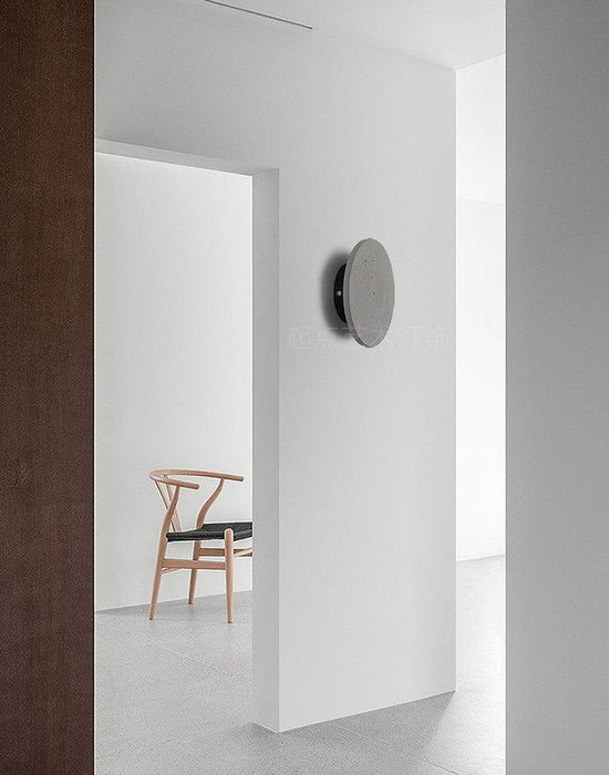 Cirrus Concrete Round Minimalist Wall Light-DWHOME