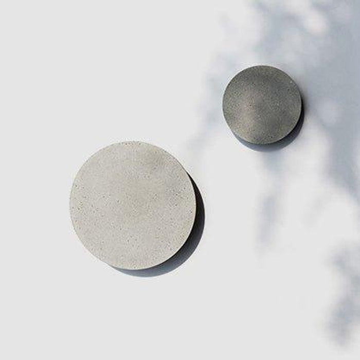 Cirrus Concrete Round Minimalist Wall Light-DWHOME