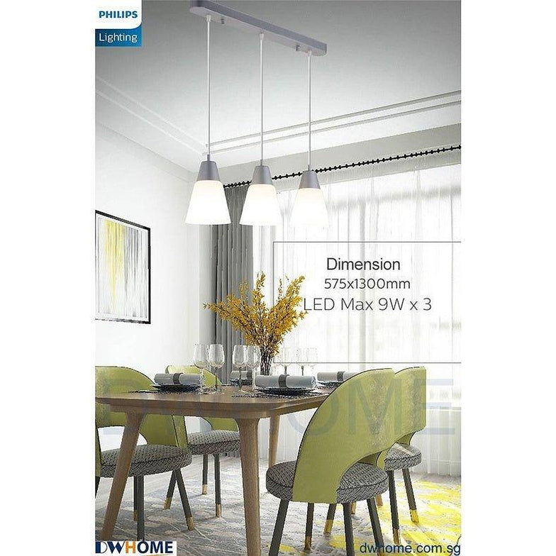 CL301 [SG Seller] Philips Dining Pendant Light Three Header Golden