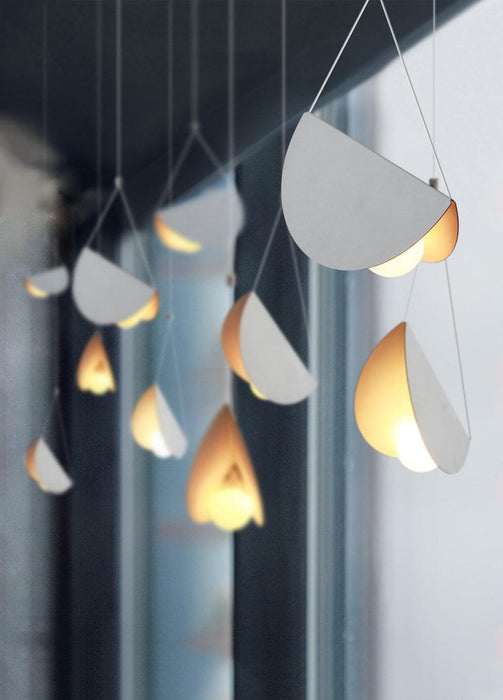 White Glider Minimalist Line Pendant Light - DWHOME
