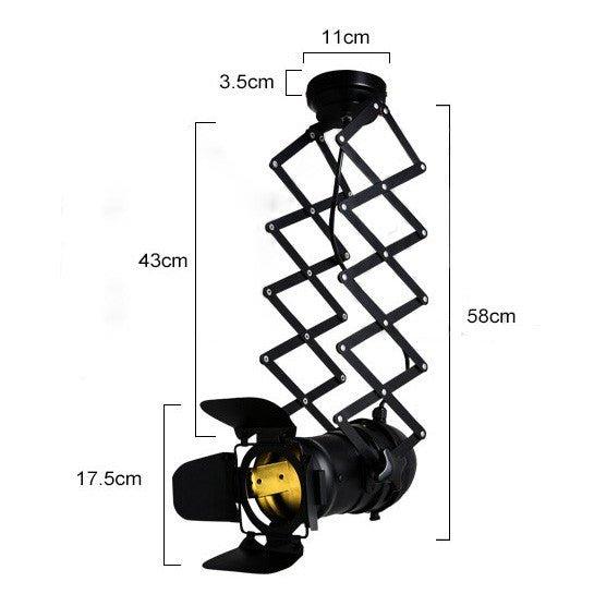 Classic Hollywood spotlight wall light sconce (retractable) - DWHOME