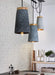 Coburg Wooden Top Concrete Shade Pendant Light - DWHOME