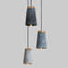 Coburg Wooden Top Concrete Shade Pendant Light - DWHOME