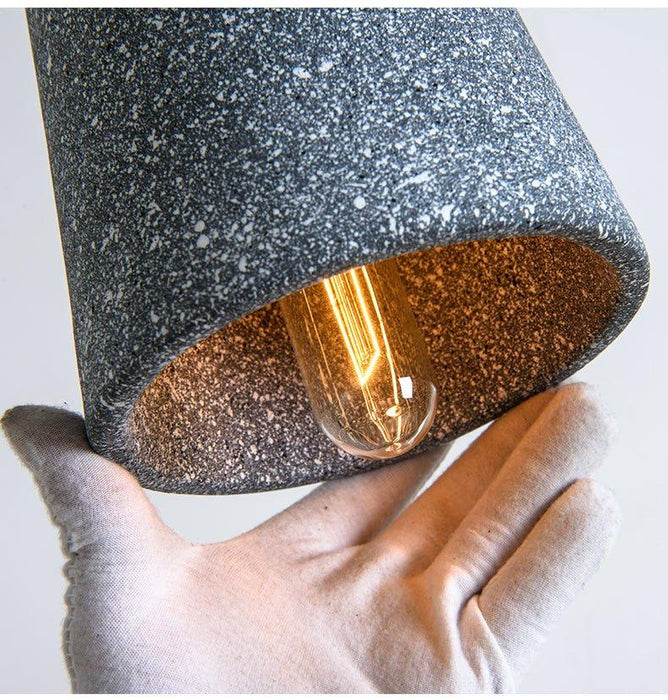 Coburg Wooden Top Concrete Shade Pendant Light - DWHOME