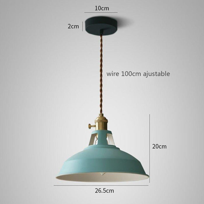 "Pendentifs lumineux avec couvercle coloré - DWHOME"