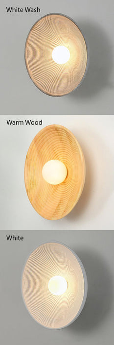 Longleaf Wooden Plate Simple and Elegant Wall Light - DWHOME