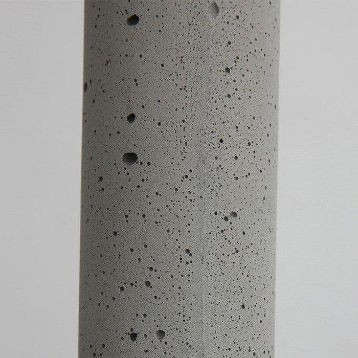 Long Concrete Pipe Minimalist Line Pendant Light-DWHOME