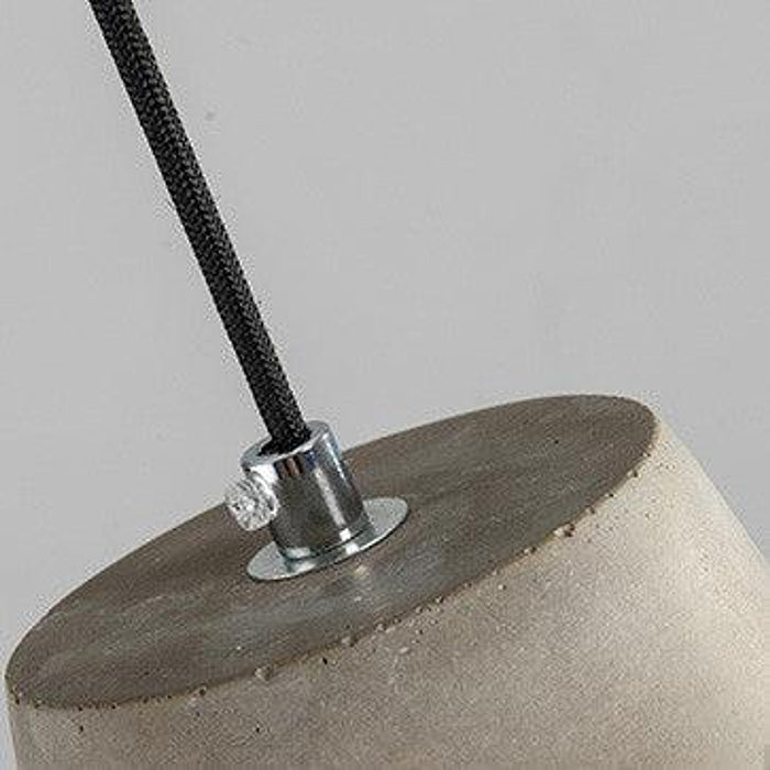 Long Pencil Concrete Cement Minimalist Line Pendant Light-DWHOME