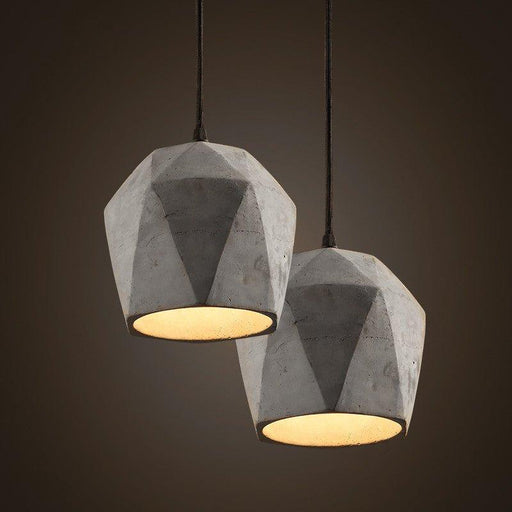 Concrete Odense Gem Pendant Light-DWHOME