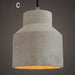 Concrete Oslo Minimalist Pendant Light - DWHOME