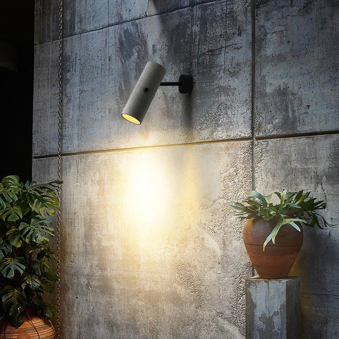 Concrete Pipe Minimalist Line Wall Light-DWHOME
