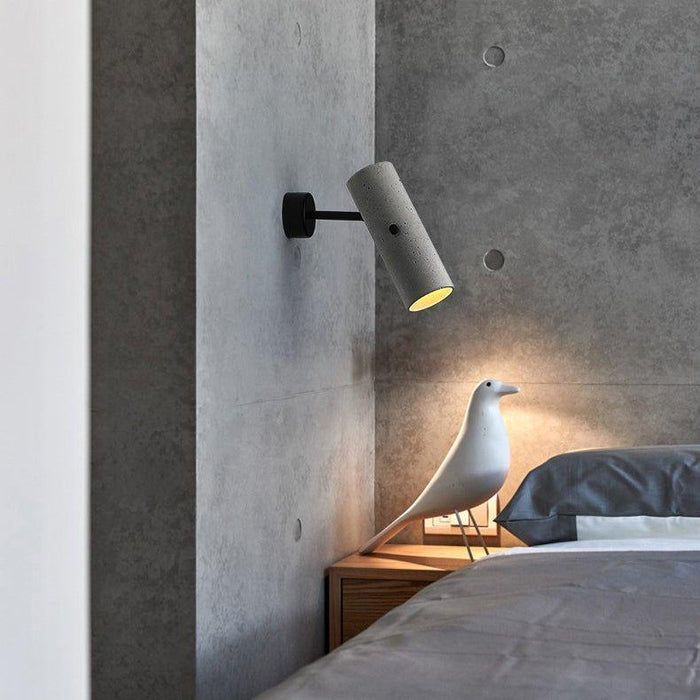 Concrete Pipe Minimalist Line Wall Light-DWHOME