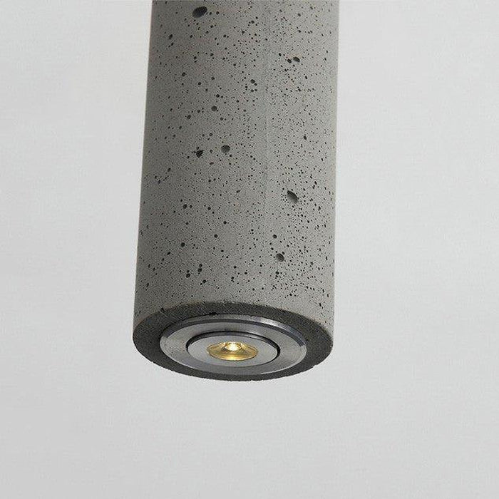 Concrete Pipe Pendant Light-DWHOME