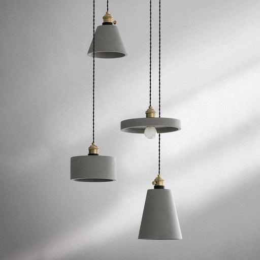Concrete Vasa Minimalist Pendant Light-DWHOME