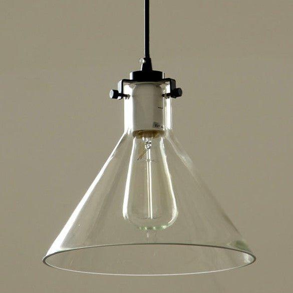 Cone Glass Lamp Shade Pendant Light-DWHOME