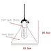 Cone Glass Lamp Shade Pendant Light-DWHOME