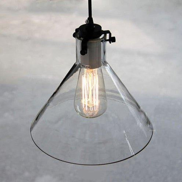 Cone Glass Lamp Shade Pendant Light-DWHOME