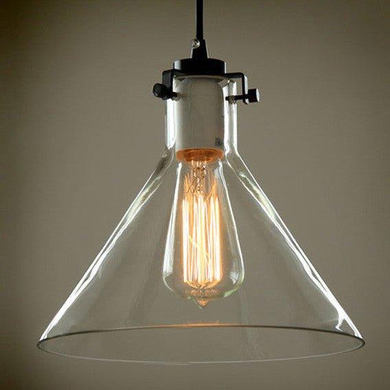 Cone Glass Lamp Shade Pendant Light-DWHOME