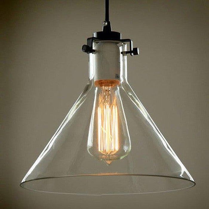 Cone Glass Lamp Shade Pendant Light-DWHOME