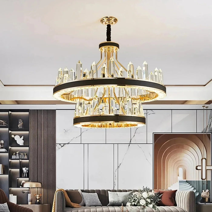 Villa 2-Tier Contemporary Chandelier-DWHOME