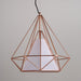 Copper Diamond Wire Cage Pendant Light - DWHOME