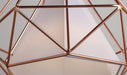 Copper Diamond Wire Cage Pendant Light - DWHOME