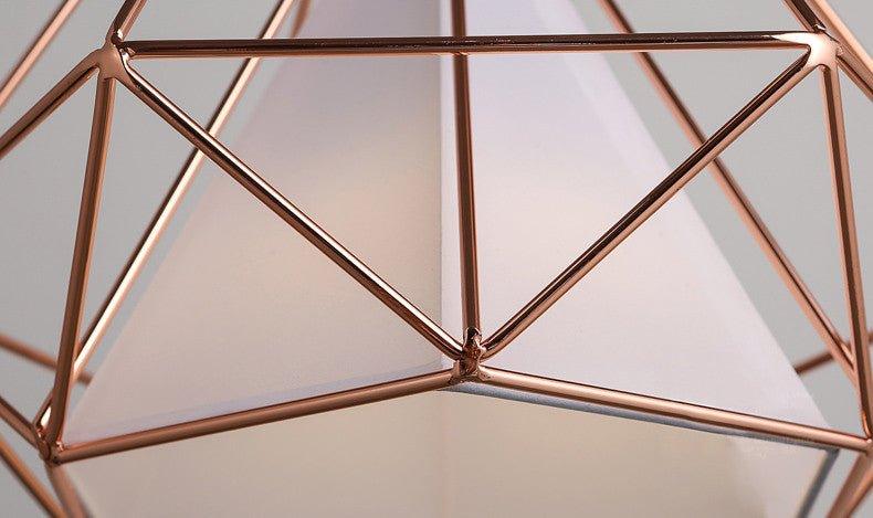 Copper Diamond Wire Cage Pendant Light - DWHOME