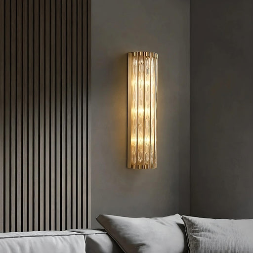 Modern Copper & Glass Wall Sconce-DWHOME