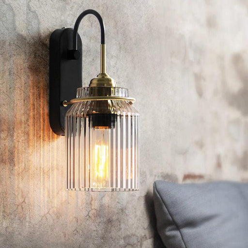 Parson Art Deco Brass Wall Light-DWHOME