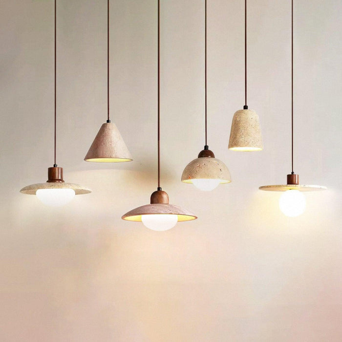 Sonoma Wood And Stone Minimalist Pendant Lights - DWHOME