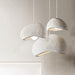 Stucco textured pebble stone plaster pendant light - DWHOME