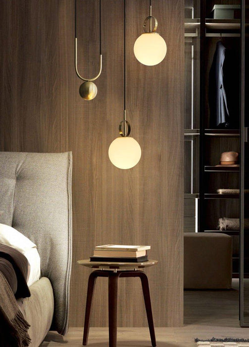 Cradle Brass mid century pulley pendant light - DWHOME