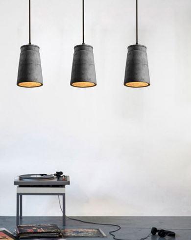 Creative Classic LED Cement Pendant for Restaurant Balcony - DWHOME