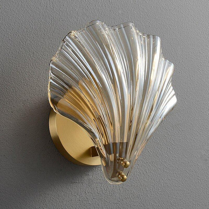 Creative Copper Shell Wall Lamp-DWHOME