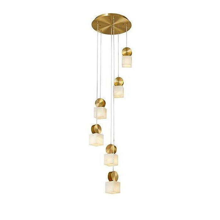 Creative Marble Squares Pendant Lights-DWHOME