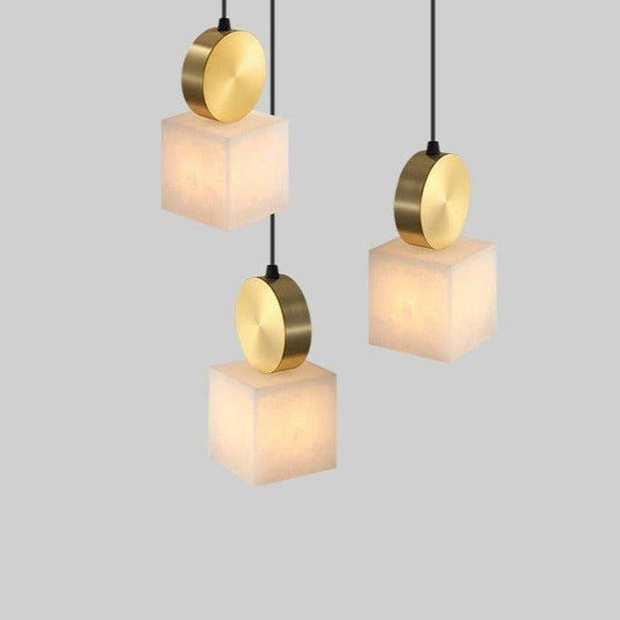Creative Marble Squares Pendant Lights-DWHOME