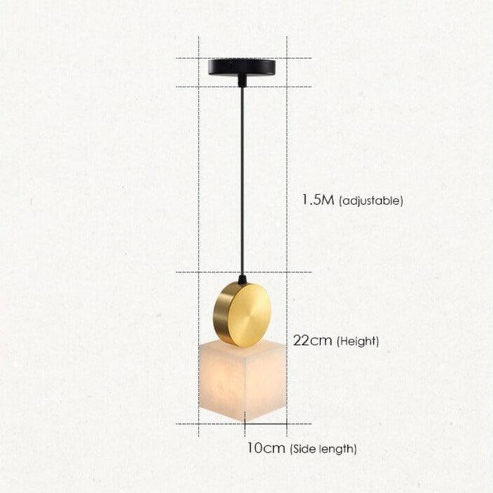 Creative Marble Squares Pendant Lights-DWHOME